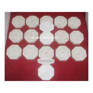 Exclusive Best Quality Octagonal Shape Pure White Italian Marble Inlaid Best Handmade And Polished <b>Box</b> For Home Decoration - Product Image 1