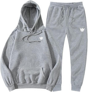 Ensemble de survêtement personnalisé 420 Gsm, sweat-shirt et pantalon de survêtement, ensemble de jogging ample, survêtement gris surdimensionné pour homme, streetwear, fabricant de survêtement - Product Image 1