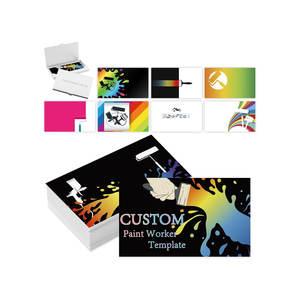 Plantilla DE SERVICIO DE PINTURA Tarjetas de visita personalizadas con logotipo Ideal para hombres y mujeres Tarjetas de visita personalizadas - Product Image 1