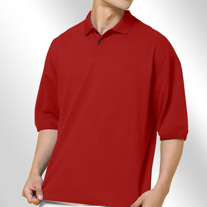 Camisetas de polo de talla grande de alta calidad para hombre, camisetas transpirables ligeras de 240 gramos, camisetas con patrón de estilo informal de punto sólido - Product Image 2