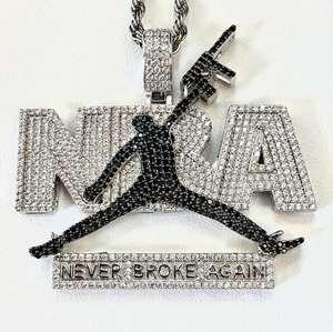 925 Sterling Silver Moissanite Diamond Iced Gold Plated Hip Hop Style Pendant Chain Young Boy Winning Fine Pendants Charms - Product Image 4