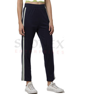 กางเกงวอร์มขาตรงเอวสูงสำหรับผู้หญิงกางเกงวอร์มแนวลำลองสำหรับเด็กผู้หญิง - Product Image 1