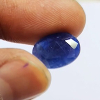 Saphir bleu naturel d'origine africaine, ovale facetté 14x10mm, 8 carats, Iroc Sales, saphir de haute qualité, pierre précieuse brute taillée, 80 $ US