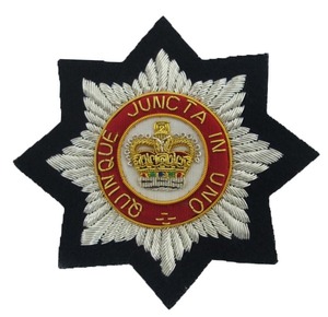 Écusson tissé de luxe OEM, badge personnalisé, patchs tissés à la main sur feutre, à coudre, fil de bullion 3D, blazer - Product Image 1