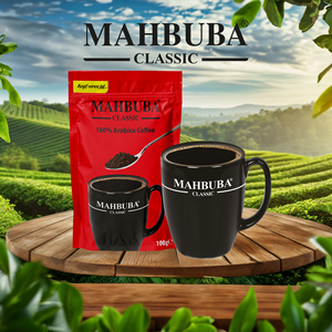 กาแฟสำเร็จรูปแบบแช่แข็งปราศจากน้ำตาล พรีเมียมเกรดสูง 100 กรัม ตรา Mahbuba คลาสสิก ได้รับการรับรองโคเชอร์ รสชาติเข้มข้น นุ่มละมุน บรรจุกล่อง - Product Image 5