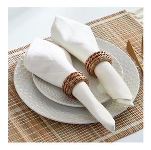 Servilletero recién hecho a mano con la mejor calidad servilletero de ratán decoraciones de mesa hechas a mano para comedor Decoración de mesa de boda - Product Image 6