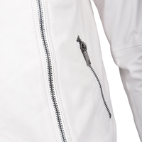 Veste en cuir d'hiver pour homme, fermeture éclair, écologique, imperméable, coupe-vent, couleur personnalisable