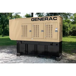 Groupe électrogène diesel triphasé silencieux d'occasion 130 kW 480 V 60 Hz, groupe d'alimentation de secours commercial encastré avec AVR - Product Image 2