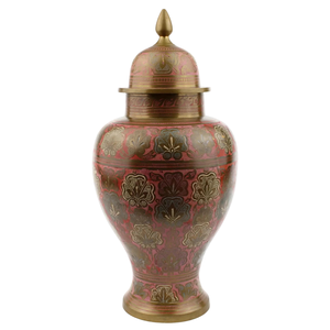 Jarra de Templo de Latón Puro de Alta Calidad con Grabado, Acabado Pulido, Jarra de Templo de Latón Vintage para Decoración de Templos - Product Image 1