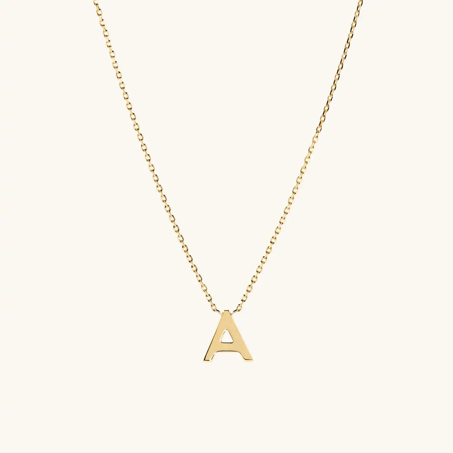 Élégant or rempli nom Alphabet lettre pendentif bijoux pour femmes hommes tendance bijoux de mode