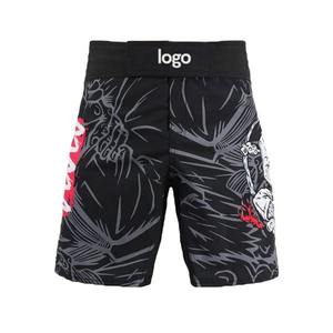 Pantalones cortos MMA atléticos suaves y cómodos para hombres, ropa de artes marciales de boxeo estirable de Color sólido para adultos - Product Image 3