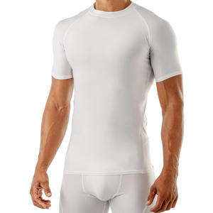 Nouveau T-shirt de compression personnalisé par sublimation pour homme, idéal pour le sport, la gym et le fitness, à manches courtes, style Rash Guard, à prix très bas - Product Image 2