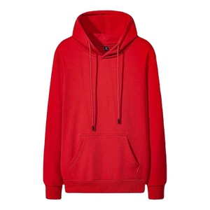 เสื้อมีฮู้ดผ้าฝ้าย100% สำหรับผู้ชายเสื้อสเวตเชิ้ตแบบสวมหัวสีพื้นแบบกำหนดเองขนาดใหญ่ใช้ได้ทั้งชายและหญิงสำหรับฤดูหนาว - Product Image 1