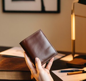 Handmade Women's Leather <b>Clutch</b> <b>Bag</b> with Silver Accents <b>Small</b> Evening Cocktail Party Purse Short Wallet Length - Product Image 2