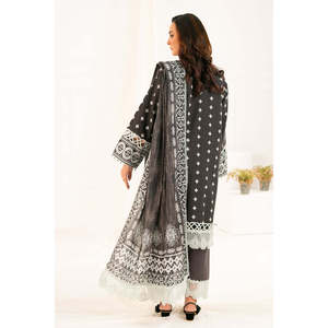 Ensemble 3 pièces Khaddar en coton imprimé pour femme, Salwar Kameez Dupatta K-52041, coupe ample, extensible, robe pakistanaise, tenue de festival indienne - Product Image 1