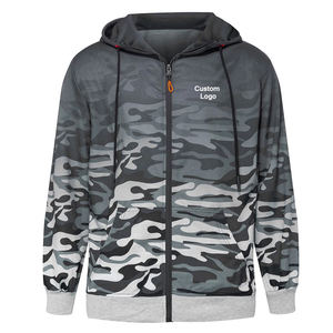 2024 Regular Fit Men's Winter Hoodie Zipper for 100% Cotton <b>Fleece</b> Windproof Breathable <b>Black</b> - Product Image 1
