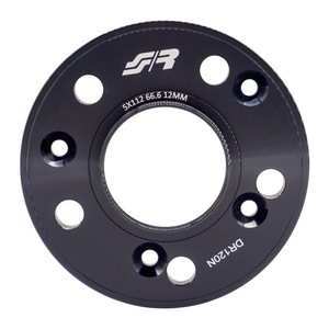 สเปเซอร์ล้อสีดำ 2 ชิ้น ขนาด 12 มม. 5x112 ศูนย์กลาง 66.6 มม. พร้อม Bull - Product Image 2
