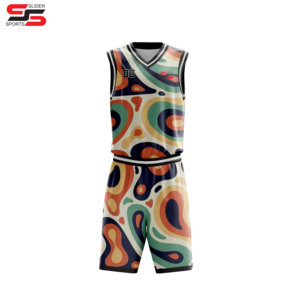 Ensemble d'impression de basket-ball de haute qualité par sublimation personnalisée en gros sans manches impression uniforme de basket-ball - Product Image 4