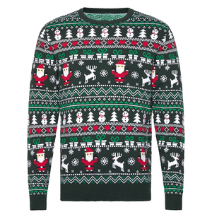 Suéter Navideño 3D Transpirable para Hombre y Mujer, Prenda de Punto Informal para las Fiestas, Cálido, Cómodo, de Manga Larga, Top Festivo - Product Image 1