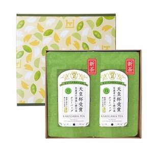 Coffret Cadeau Thé Kakegawa Cuisiné à la Vapeur, Récompensé par la Coupe de l'Empereur 2026, Incluant 2 Sachets de Thé – Cadeau Culturel et Touristique - Product Image 1