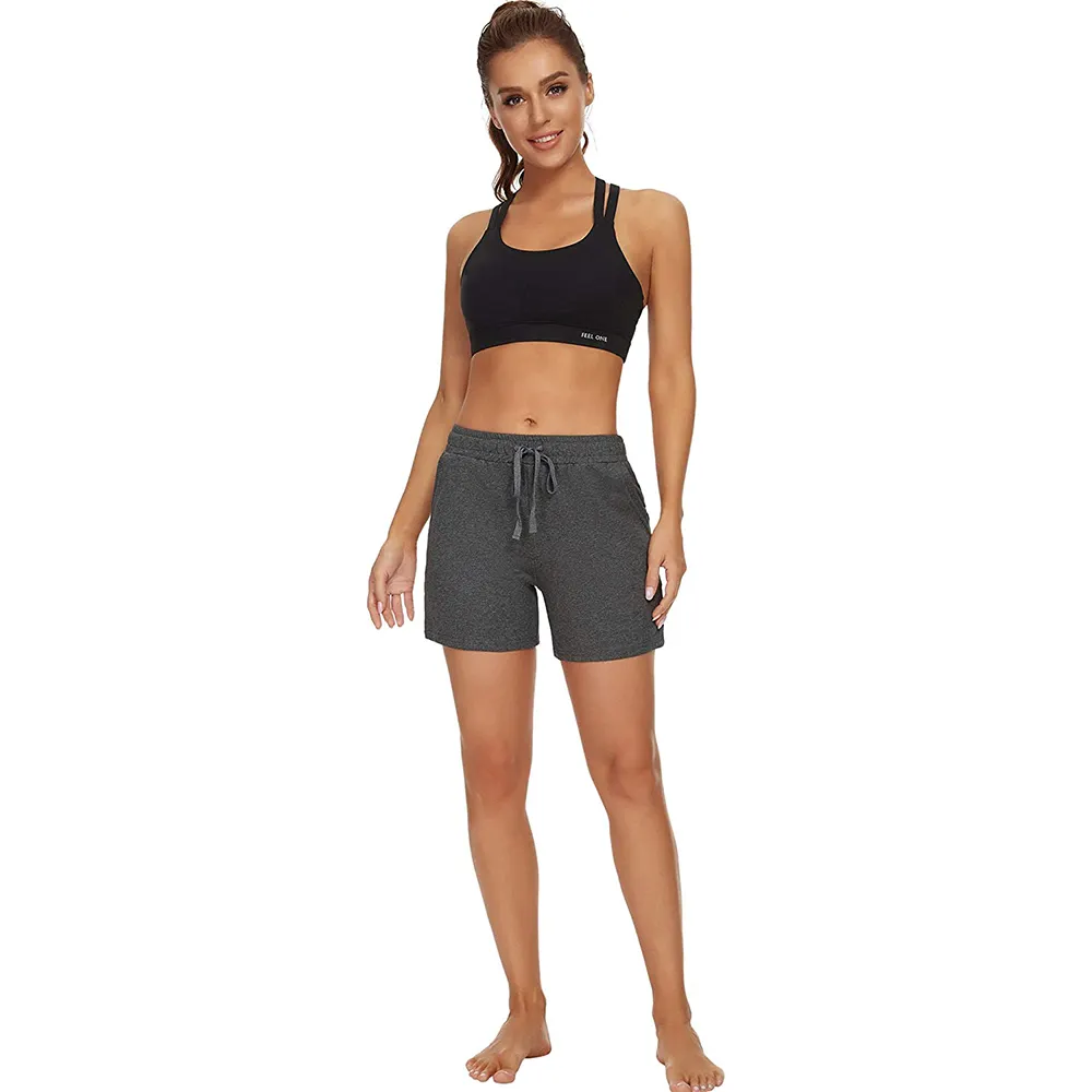 Ensemble de Yoga de couleur unie avec cordon de serrage, short de levage des fesses, Fitness pour femme, soutien-gorge de Yoga, ensembles de gymnastique