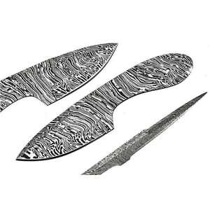 Cuchillos de hoja en blanco de acero de alta calidad de Damasco profesional Cuchillo de caza Cuchillas en blanco - Product Image 6