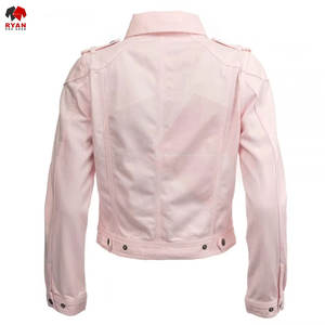 Chaqueta Vaquera Clásica para Mujer con Tela de Algodón Premium, Color Sólido y Durabilidad Prolongada - Product Image 3