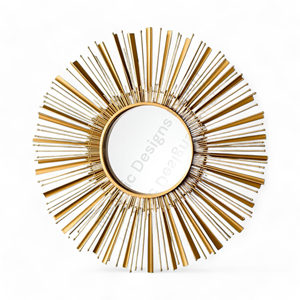 Admirable Color blanco brillante Metal pared espejo arte para decoración del hogar nuevo diseño a precios al por mayor - Product Image 6