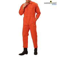 Combinaison de sécurité ignifuge pour homme MANGOES FASHION |   Uniforme de travail à manches longues orange |   Personnalisable