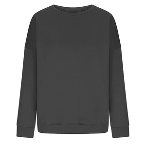 Sudaderas de Invierno para Mujer al por Mayor, con Logotipo Personalizado Bordado e Impreso, de Algodón Francés de Gran Tamaño, con Cuello Redondo y Rayas - Product Image 3