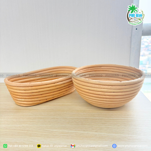 VENTA CALIENTE de la fábrica de Vietnam Cesta de prueba de masa de ratán con textura de corteza única con alta calidad - Product Image 5