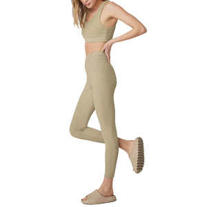 Conjunto de Yoga personalizado para mujer, superventas, patrón sólido de moda, transpirable, de talla grande, impermeable, técnica lavada para mujer - Product Image 5