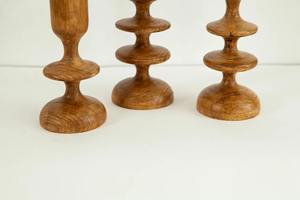 Porte-bougie en bois fait main de qualité supérieure pour bougies décoratives et utilisé dans le style de la maison Disponible au prix d'usine - Product Image 3