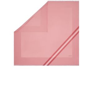 Pañuelo de Seda Cuadrado Rosa de Lujo con Cristales Swarovski, Diseño Personalizado en Color Sólido - Product Image 1