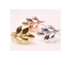 Gold <b>butterfly</b> Napkin Rings Wedding Serviette Ring - Product Image 6