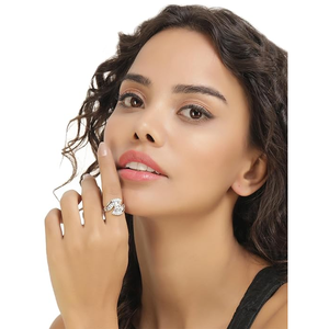 แหวนแต่งงาน zircon AD สัมผัสแห่งความเย้ายวนใจสำหรับวันพิเศษของคุณ - Product Image 2