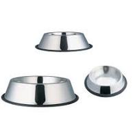 Vente en gros de bol pour chien en acier inoxydable écologique bol d'eau et de nourriture pour animaux de compagnie en métal poli avec caractéristiques de voyage