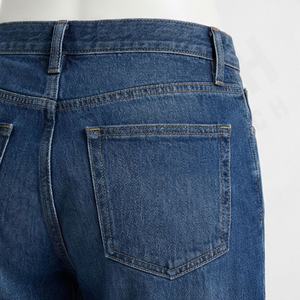 Jeans baggy tendance pour femmes, coupe large, ample, confortable, décontracté, en denim, avec décoration boutonnée, style à la mode - Product Image 5