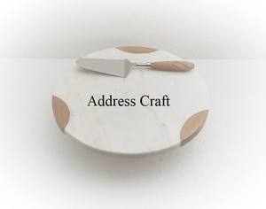 Venta caliente Mármol Cake Plater Stand Base de metal Regalo de Navidad Herramientas para pasteles Suministros de decoración de pasteles Herramientas de decoración Soporte de pastelería - Product Image 3