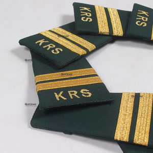 Charretera de barra de oro OEM para tableros de hombro al por mayor charreteras de hombro de estilo uniforme ceremonial personalizadas 1/2/3/4 barras de oro - Product Image 3