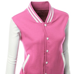 2026 moda tendencia mujer Varsity motocicleta chaqueta logotipo personalizado bordado Streetwear gran tamaño piel de oveja satén - Product Image 3