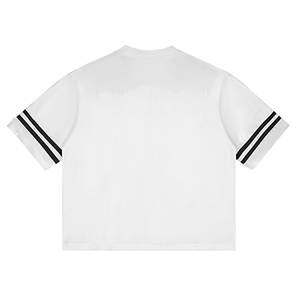 Haut tricoté à col en V rétro avec découpes, manches courtes, 100 % coton, design uni, coupe décontractée pour homme, impression numérique, respirant - Product Image 4