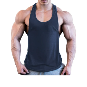 Prix de gros pour hommes Logo personnalisé vierge Gym Stringer Muscle Bodybuilding Fitness Vest Débardeurs respirants du fournisseur BD - Product Image 3