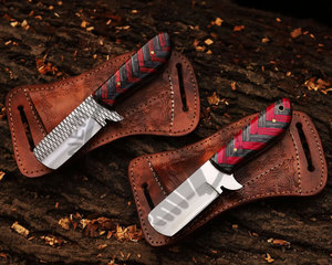 Couteau de boucher artisanal en acier à haute teneur en carbone avec étui, lame fixe, couteau de cowboy EDC pour le dépecage, camping, chasse, bricolage, OEM - Product Image 3