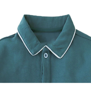 Camisas de Manga Corta Estilo Inglés 100% Algodón Personalizadas para Mujer, Transpirables, Ecológicas, con Logotipo en Relieve en la Parte Delantera, Tejidas - Product Image 2