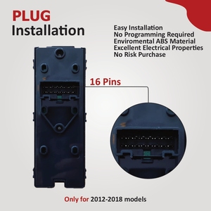 Maître de fenêtre électrique de grades énormes de coût le plus gentil pour Hyundai I30 nouveau commutateur automatique d'alimentation avant gauche - Product Image 6