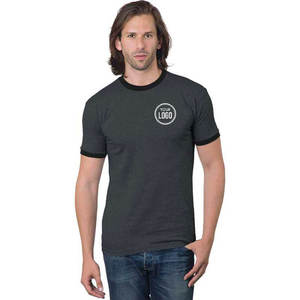 Nouvelle Arrivée 2026 – T-shirt Ringer Rétro en Coton Doux Tricoté pour Homme, Léger et Respirant, Manches Courtes, Col Rond, Idéal pour Impression Personnalisée - Product Image 6