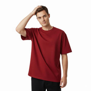 Ropa informal de manga corta de tela suave para gimnasio, Fitness, cómodo traje de verano, Camiseta de algodón 100% para hombre, ajuste holgado estampado - Product Image 2