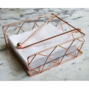 Dispensador de Servilletas Decorativo y Elegante, Moderno Porta Servilletas de Metal Color Oro Rosa, Decoración para Mesa de Comedor, Cocina y Restaurante, Venta al por Mayor - Product Image 6