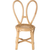 Chaise de lapin en rotin naturel fait à la main pour enfants-Mobilier décoratif écologique en forme d'animal